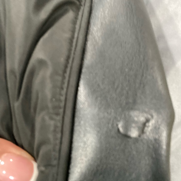 Black monclear bomber coat with hat - Picture 3 of 4